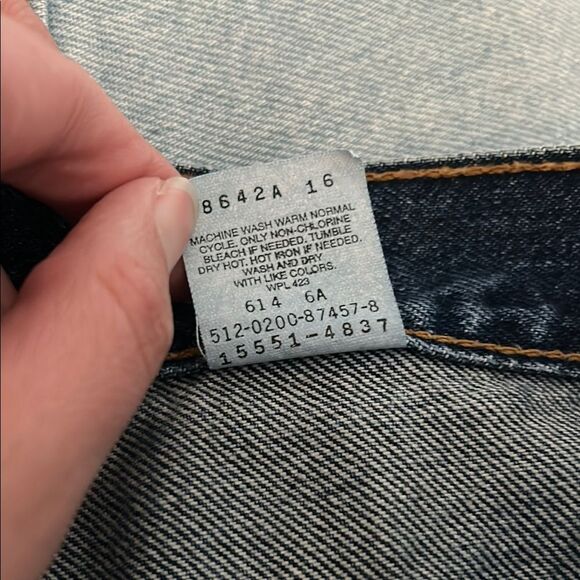 Vintage 90s 1990s Levi's Blue Relaxed Fit Jeans 16 mis Straight Leg - Picture 8 of 8